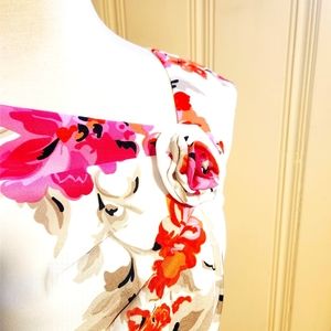 Spring floral pencil dress